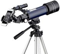 Astronomical Telescope Telescope for Kids&Beginners,70mm Astronomy Refractor Telescope with Adjustable Tripod,Travel Telescope with Carry Bag, Phone Adapter and Wireless Remote,White (White A) (White