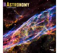 Astronomy 2025 12 X 24 Inch Monthly Square Wall Calendar Foil Stamped Cover Plastic-Free
