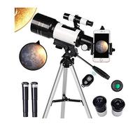 Astronomy Beginners 70Mm Travel Refractor Telescope Smartphone Adapter Camera Shutter Wire Control Moon Filter for Natural Scenery,Kids Telescope for Adults