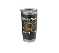 Astronomy Celestial Bodies Live By Sun Love By Moon Stainless Steel Insulated Tumbler
