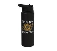 Astronomy Celestial Bodies Live By Sun Love By Moon Stainless Steel Insulated Water Bottle