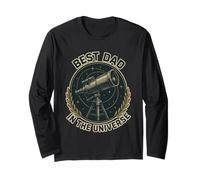 Astronomy Dad Astronomer Daddy Telescope Papa Fathers Day Long Sleeve T-Shirt