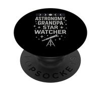Astronomy Grandpa Astronomy Grandma Stargazer Space Lover PopSockets Adhesive PopGrip