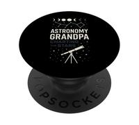 Astronomy Grandpa Astronomy Grandma Stargazer Space Lover PopSockets Adhesive PopGrip