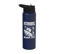 Astronomy It's Not Rocket Science Teacher Space Astronaut Stainless Steel Insulated Water Bottle