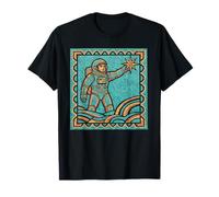 Astronomy Lover Astronaut Star Soviet Mosaic Space T-Shirt