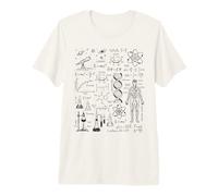 Astronomy Physics Math Biology Chemistry Science Doodle Premium T-Shirt