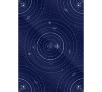 Astronomy Space Planet and Stars Gift Wrap (2 Sheets + 2 Gift Tags) Perfect for stargazing books or a telescope