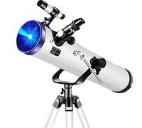 Astronomy Telescope, 114mm Reflector Telescopes for Adults and Kids, Beginner-Friendly AZ Mount, Perfect for Stargazing and Exploring Night Sky