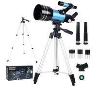 Astronomy Telescopes,Urtioty 70mm Astronomy Refractor Telescope with Adjustable Tripod for Sky Star Gazing,Ideal for Kids & Beginners & Adult