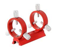 Astrophotography accessories 42/50/60/68/80/90/102mm Three-Point Guide Scope Ring Astronomical(Red 60mm)