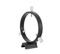 Astrophotography accessories 90mm Guide Ring Set Three Point Astronomical Guide Ring 1PCS Plate 1PCS Ring 4PCS Screws Red&Black Color(Black)