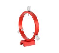 Astrophotography accessories 90mm Guide Ring Set Three Point Astronomical Guide Ring 1PCS Plate 1PCS Ring 4PCS Screws Red&Black Color(Red)