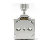 Astrophotography accessories Dovetail Plate To Ball Head Adapter Enhanced Groove Head Plate Fixed Astronomical Telescope Accessories(Silver Ball Head)