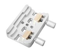 Astrophotography accessories Silver Finderscope Dovetail Slot Dual Plate With 2 Locking Screws