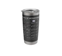 Astrophysics A-Z Space Concepts Educational Chart Stainless Steel Insulated Tumbler