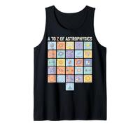 Astrophysics Alphabet A to Z Space Science Concepts Chart Tank Top