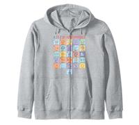 Astrophysics Alphabet A to Z Space Science Concepts Chart Zip Hoodie