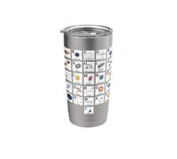 Astrophysics Alphabet A to Z Space Science Learning Chart Stainless Steel Insulated Tumbler