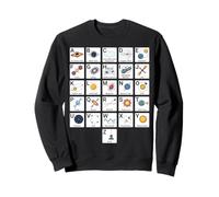 Astrophysics Alphabet A to Z Space Science Learning Chart Sweatshirt