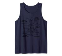 Astrophysics Worm in Worm Hole Tank Top