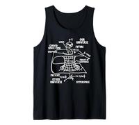 Astrophysics Worm in Worm Hole Tank Top