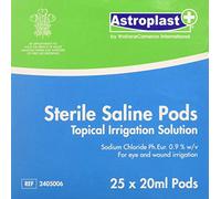 Eye Wash Pods Blue Dot Sterile Saline Wound Cleansing Solution 20ml