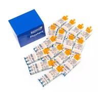 Astroplast Pull N Open Washproof Pilferproof Plasters with Yellow Clip 7.2cm x 2.5cm (Box 15 x Clip 10) - 1203013