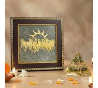 Astrotalk 7 Horses on Raw Pyrite Frame with Money Magnet Pyramid | Attract Wealth, Prosperity & Success | Home Decor for Living Room, Mandir & Office | Good Luck Gift for Man & Women