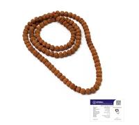 Astrotalk 7 Mukhi Rudraksha Mala 108 + 1 beads, certified rudraksha 7 mm, attracts wealth, prosperity and positivity, divine blessings of Venus, Rudraksha Mala, original for men and