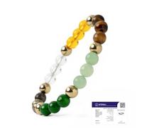 Astrotalk Dhan Yog Bracelet | Attracts Wealth & Financial Prosperity | Pyrite, Citrine, & Aventurine bracelet | Astrology Dhanyog Bracelet for Men & Women | Certificate of Authenticity, One Size,