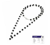 Astrotalk Karungali Malai with 6mm Silver Hood (54+1 Beads) | Original Karungali Mala for Blessings of Lord Murugan | Evil Eye Protection and Mangal Dosh | Ideal for Puja and