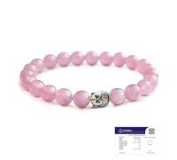 Astrotalk Love Attraction Bracelet | Certificate of Authenticity | Beautifully Crafted with Healing Crystals | Rose Quartz Astrology Bracelet for Women and Men | Valentine Gift for Girlfriend and, One