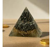 Astrotalk Pyrite Money Magnet Pyramid | Pyrite Stone Infused Vastu Pyramid for Wealth & Abundance | Vastu Items for Home & Office | Attracts Prosperity, Success & Positive Energy