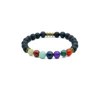 Astrotalk Shukr Chakra Bracelet, Seven Lava Beads Chakra Stones Chakra Alignment and Energy Flow, Astrology Bracelet for Women and Men, One Size, Stone, No Gemstone