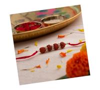 Astrotalk Siddh Rudraksha Rakhi for Brother Combo | Blessed & Energised 5 Mukhi Rudraksha | Rakhi Gift for Brother with Roli-Chawal | For Protection & Peace