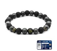 Astrotalk Wealth OM Bracelet | Citrine & Raw Pyrite | Healing Crystals for Wealth and Abundance | OM Symbol for Prosperity | Astrology Bracelet for Men and Women | Certificate of Authenticity