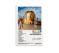 Astroworld Travis ScottPainting Art Poster Canvas Art Wall Decoration Home Bedroom Aesthetics Painter Living Deco Strong Wall Painting Room DecoratedUnframe-style08x12inch(20x30cm)