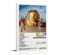 Astroworld Travis ScottPainting Art Poster Canvas Art Wall Decoration Home Bedroom Aesthetics Painter Living Deco Strong Wall Painting Room DecoratedFrame-style24x36inch(60x90cm)