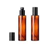 ASTRQLE 2 Pcs 100ml 3 4oz Amber Glass Spray Bottles Refillable Fine Mist Essential Oil Bottles Cosmetic Containers for Travel Aromatherapy Makeup Skincare