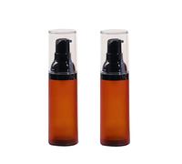 ASTRQLE 2 Pcs 30ml/1oz Frosted Plastic Airless Pump Bottles for Skincare