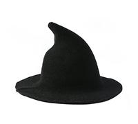 ASTRQLE Witch Pointed Hat Halloween Costume Accessory Knitted Blend Witches Hats for Women Adults Party Halloween Accessories Spooky Witch Hat