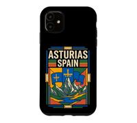 Asturias Spain Flag Retro Mountain Travel Graphic Case for iPhone 11