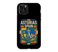 Asturias Spain Flag Retro Mountain Travel Graphic Case for iPhone 11 Pro