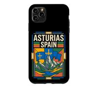 Asturias Spain Flag Retro Mountain Travel Graphic Case for iPhone 11 Pro Max