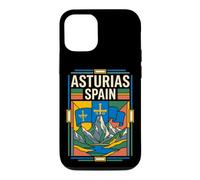 Asturias Spain Flag Retro Mountain Travel Graphic Case for iPhone 12/12 Pro