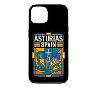 Asturias Spain Flag Retro Mountain Travel Graphic Case for iPhone 13