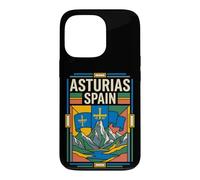 Asturias Spain Flag Retro Mountain Travel Graphic Case for iPhone 13 Pro