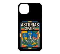 Asturias Spain Flag Retro Mountain Travel Graphic Case for iPhone 14 Plus
