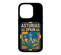 Asturias Spain Flag Retro Mountain Travel Graphic Case for iPhone 14 Pro